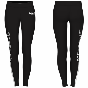 Sublimated Ski Pants Spandex (Calf Length) - Black